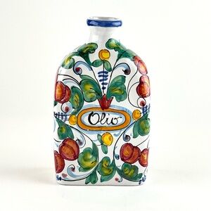 Cottura Hand-Painted Ceramic Olive Oil Bottle